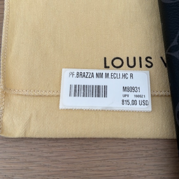 NEW Limited Edition LOUIS VUITTON Monogram Eclipse
Portefeuille Brazza Wallet - Picture 7 of 7